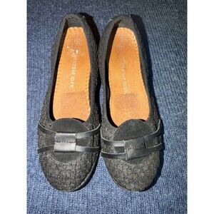 Bernie Mev Womens Black  Slip On Shoes Size 36 Stretch Rubber Some